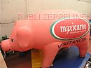 Zeppel�n con forma de cerdo 6 m Maxicarne