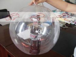 Esfera inflable con hinchable promocional en interior