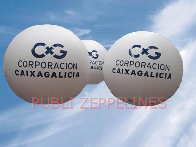 Esferas PVC 3 m Caixa Galicia