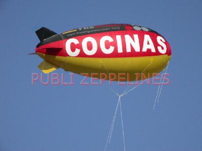 Zeppeln publicitario Doble Cuerpo: Nylon y PU