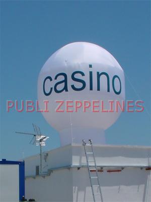 Hinchable forma de globo 5.5 m Casino Mediterr�neo