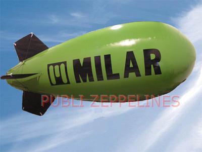 Zepelim dirigvel 6m PVC Milar