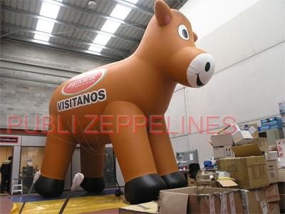 Zepelim dirigvel com forma de vaca 6m Maxicarne