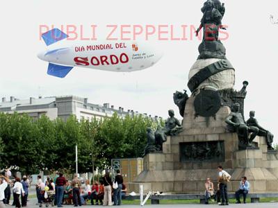 Zepelim dirigvel 5m PVC Dia Mundial do Surdo