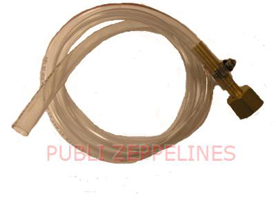 Adaptador + 1,5m de manguera en PVC transparente